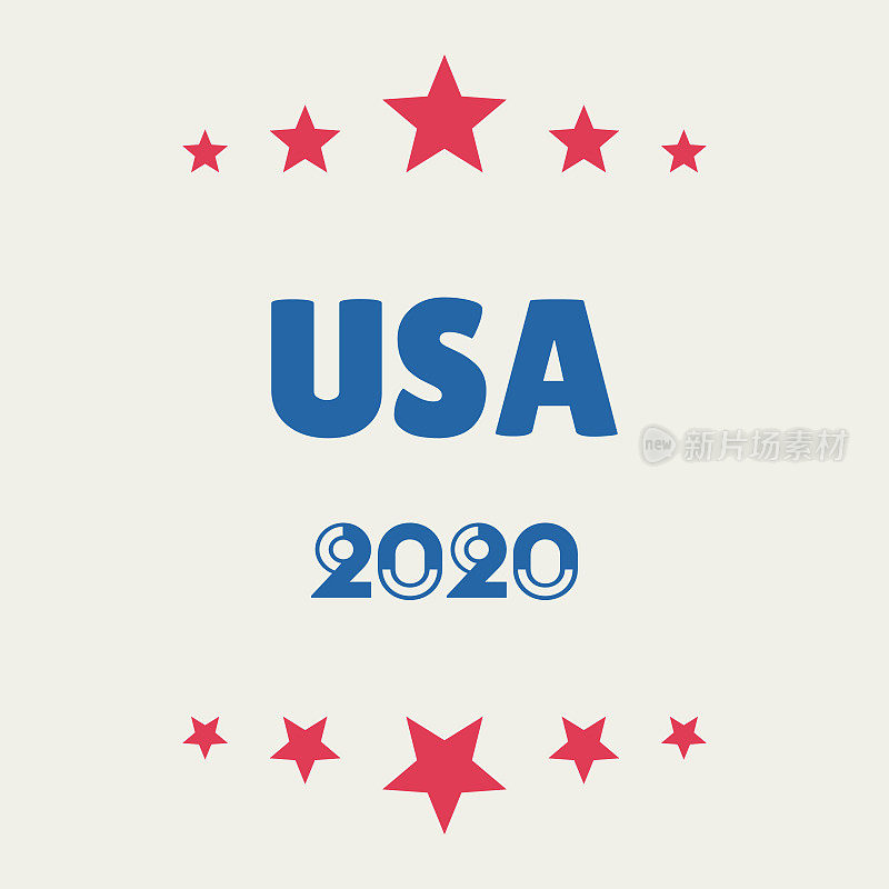 美国2020年大选设计元素