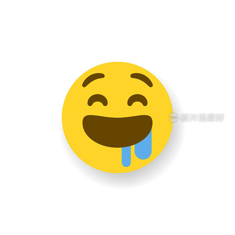 Emoticon平面设计投阴影效果