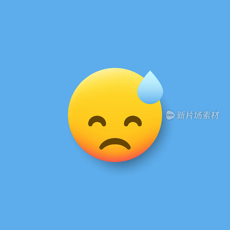 Emoticon平面设计投阴影效果