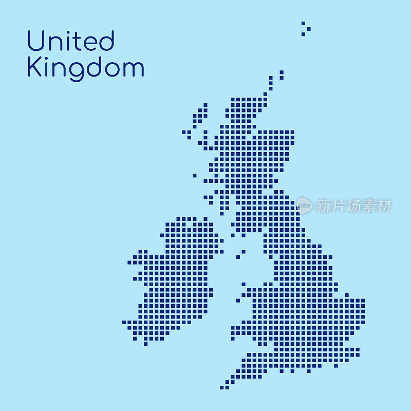 英国虚线地图