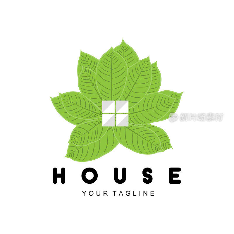 家居设计标志，建筑标志，物业和建筑公司图标