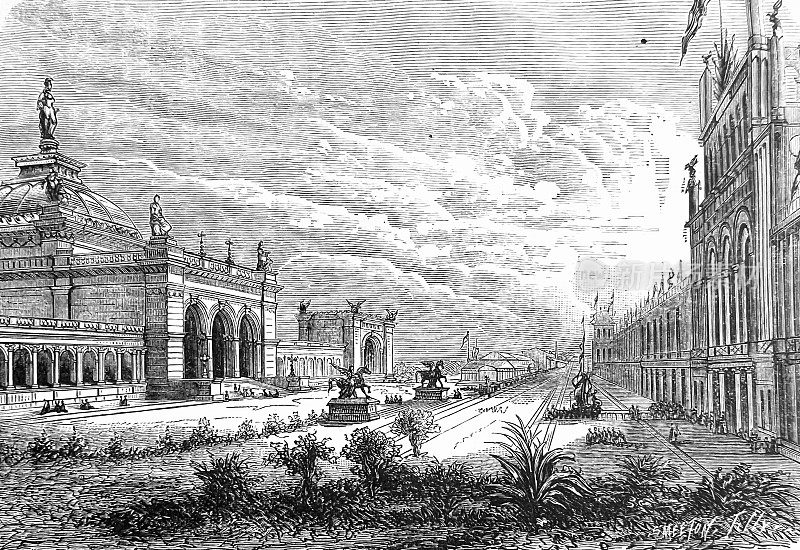 1876年在费城举办的百年国际展览会，是美国第一届正式的世界博览会