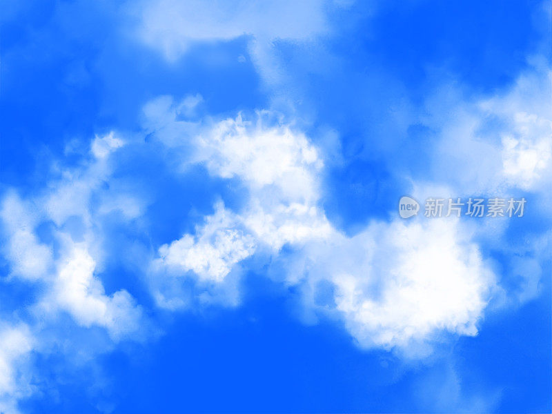 蓝天白云的背景素材