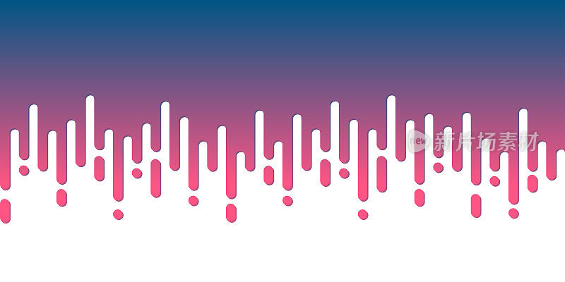 圆角线-半色调过渡-粉色无缝背景