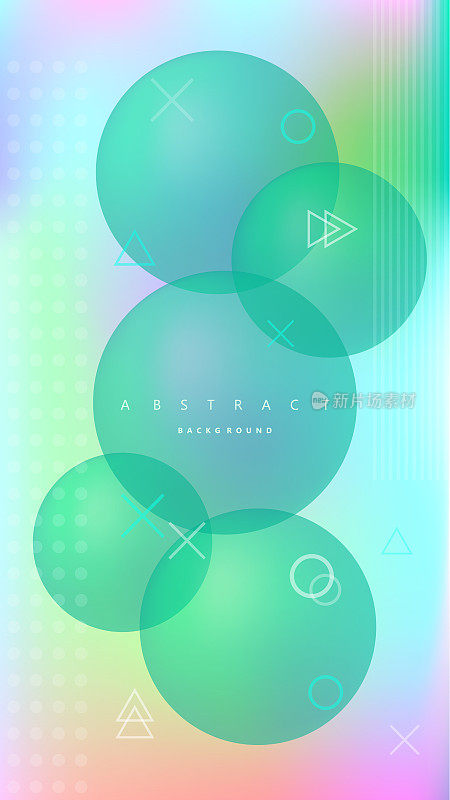 三维空间球体，矢量抽象彩色流动背景。抽象的，动态的，现代的，未来的，多色的设计元素的网站模板背景。4K着陆页