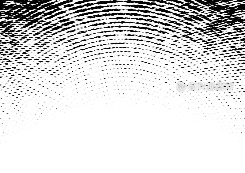 黑色曲线形状渐变图案