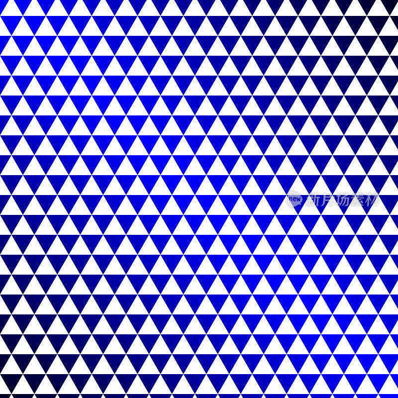 三角形的蓝色渐变网格图