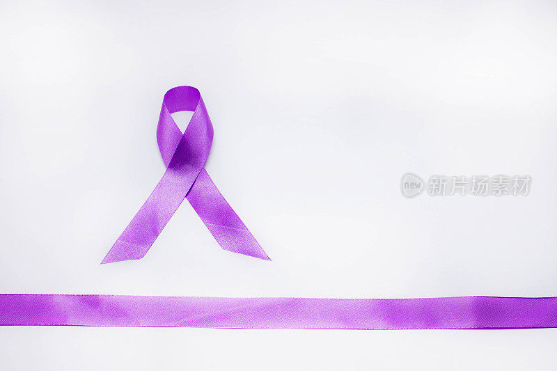 紫色的丝带