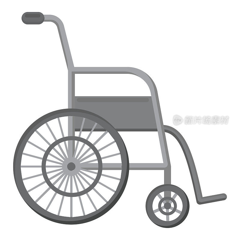 单色轮椅图标。单一的药品图标从大的医疗，保健单色。