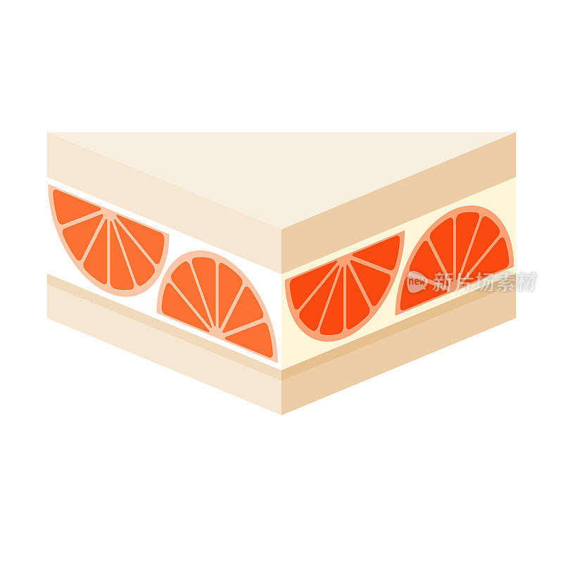 柚子日本Konbini三明治图标上透明的背景