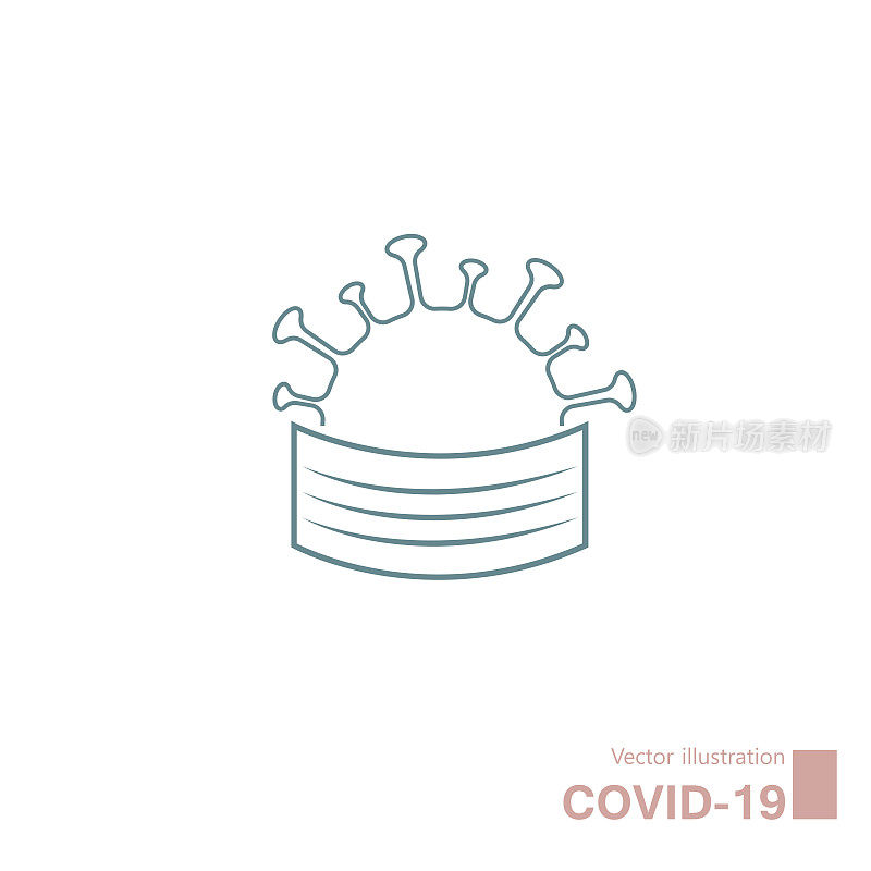 COVID-19图标设计。