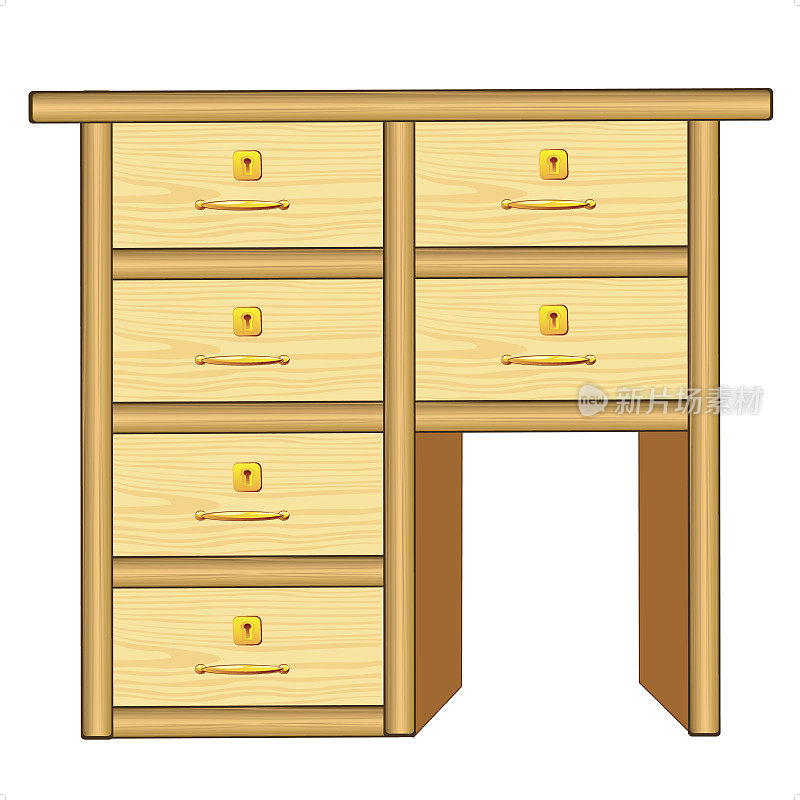 木质床头柜