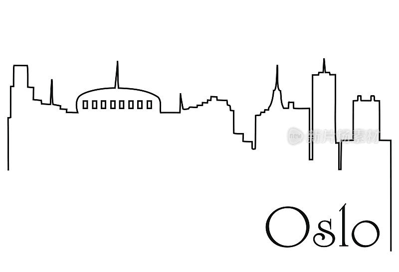 奥斯陆市一线画