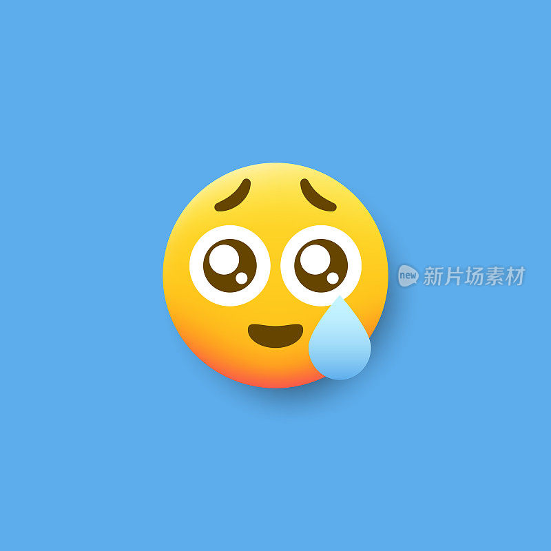 Emoticon平面设计投阴影效果