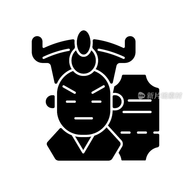 中国戏曲黑色象形符号