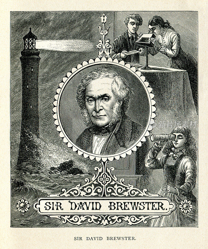 英国科学家大卫・布鲁斯特爵士1887年