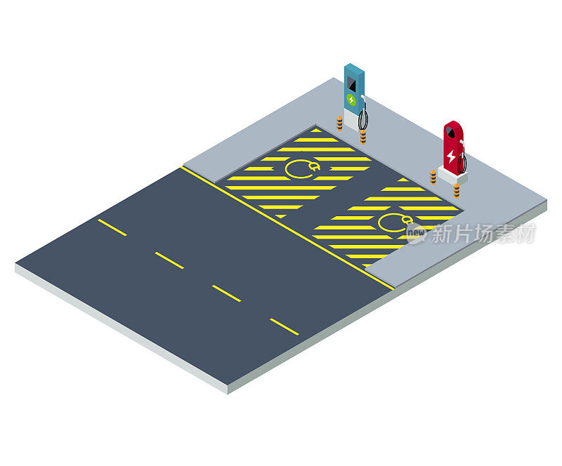 电动汽车充电站等距充电