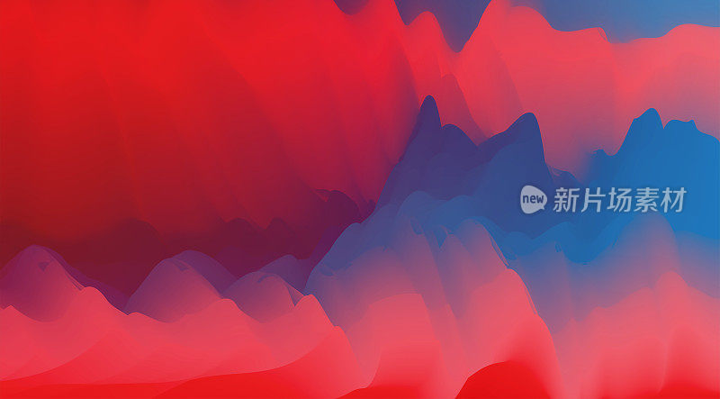 抽象色彩渐变水彩超现实山水山水图案背景