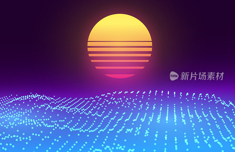 Synthwave复古背景