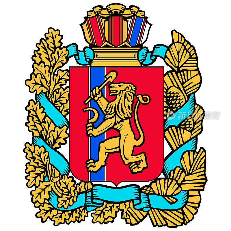 俄罗斯联邦克拉斯诺亚尔斯克边疆区的盾徽