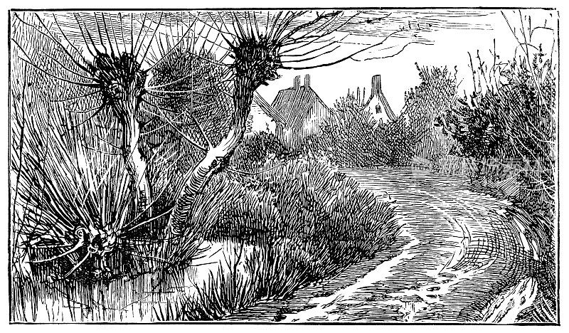 英国萨默塞特的波洛克村――19世纪