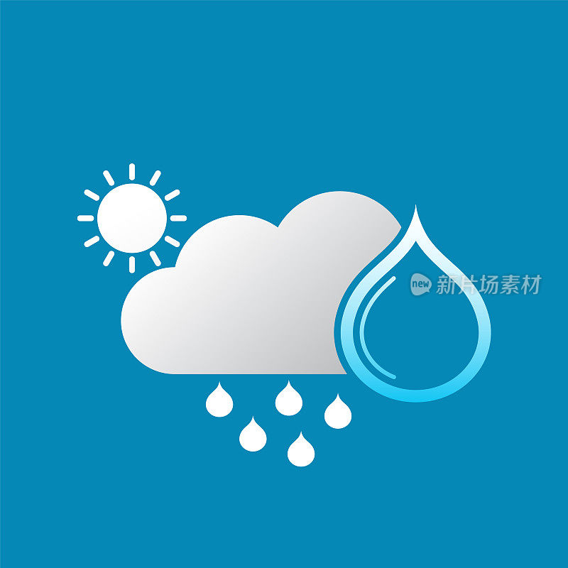 多雨的