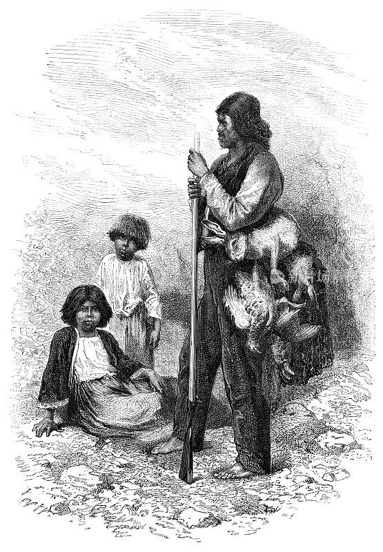 美国加州的印第安人1876年