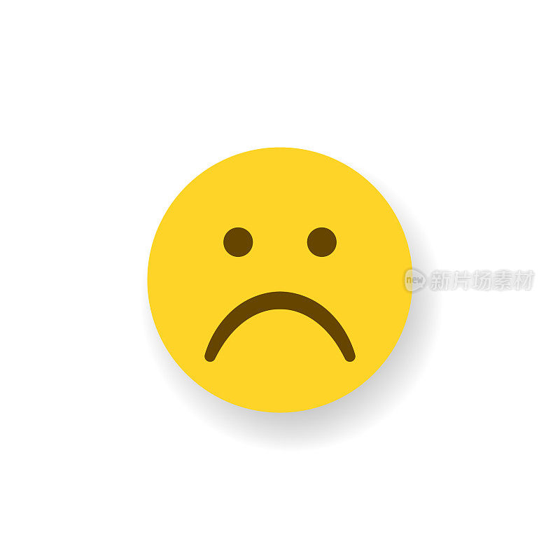 Emoticon平面设计投阴影效果