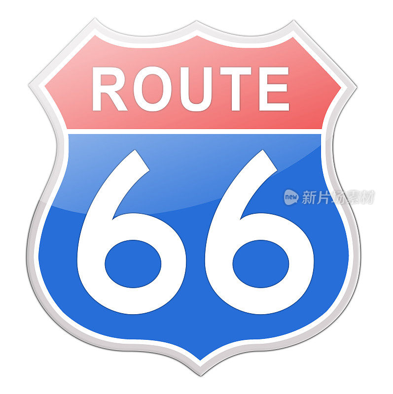 66号公路路标。