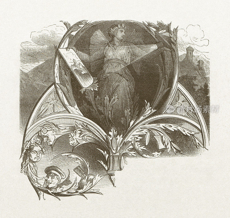 用暗箱原理装饰装饰，1877年出版