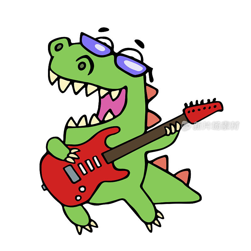 摇滚明星恐龙弹电吉他