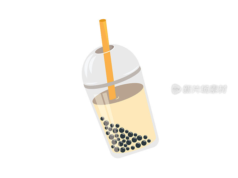 珍珠奶茶、珍珠奶茶、黑珍珠是台湾著名的大尺寸流行饮品载体
