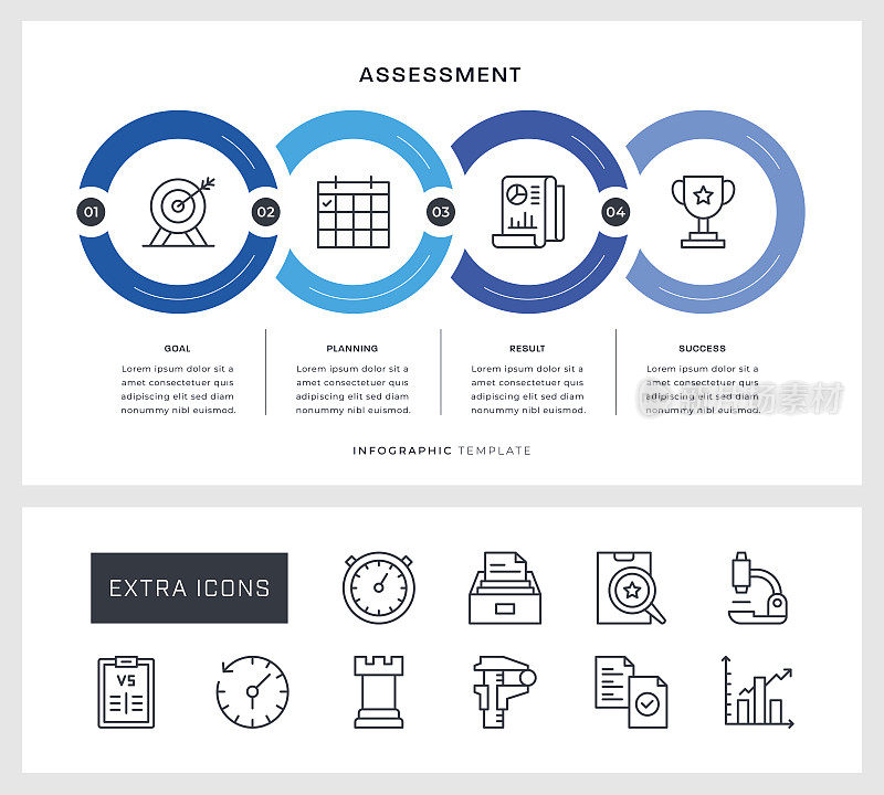 评估信息图表设计与线图标