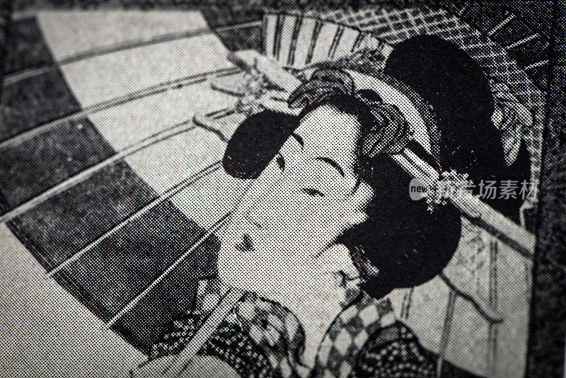 古董日本插图:Yeizan的女人