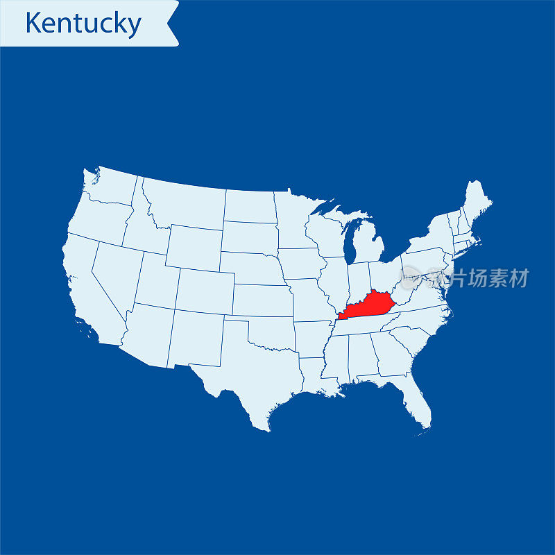肯塔基州地图