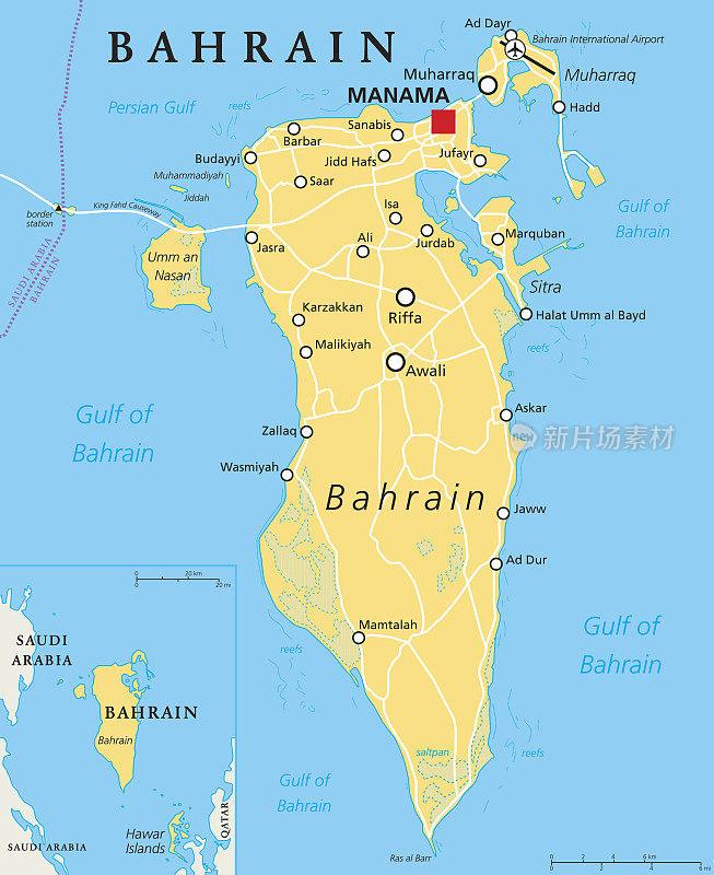 巴林的政治地图