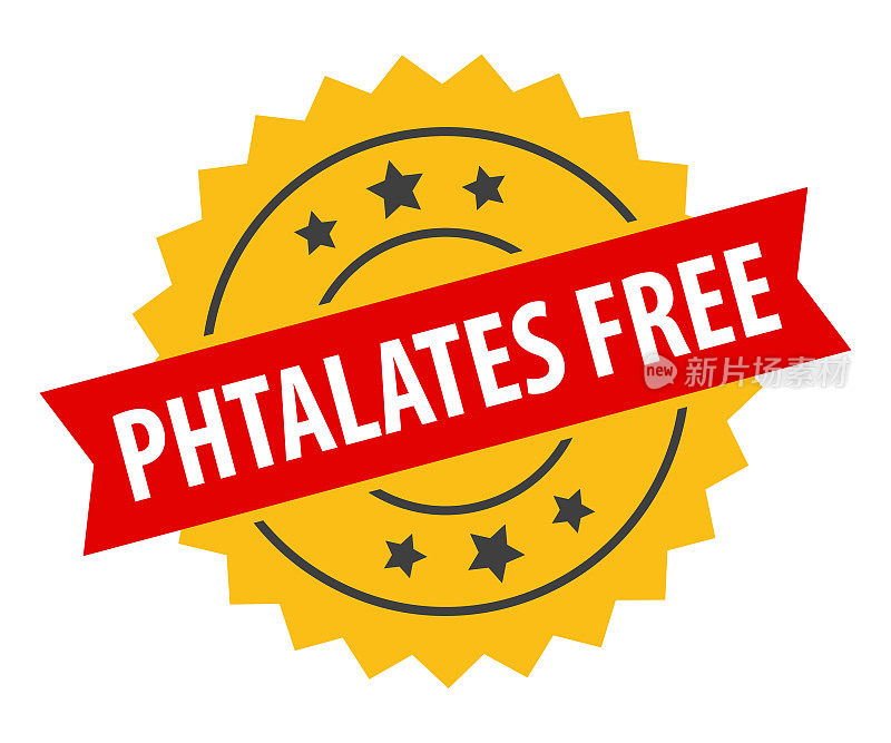 Phtalates免费-印章，印，印章模板。难看的东西效果。向量股票插图