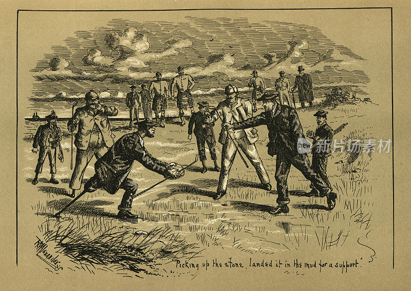 维多利亚19世纪，一群残疾高尔夫球手在打高尔夫球