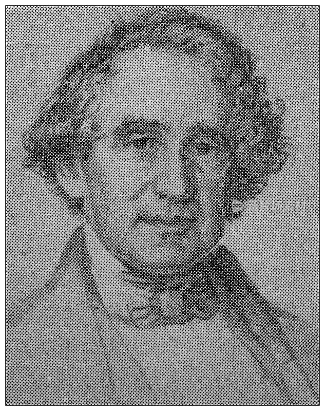 著名人物的古董肖像:亨利・查尔斯・凯里