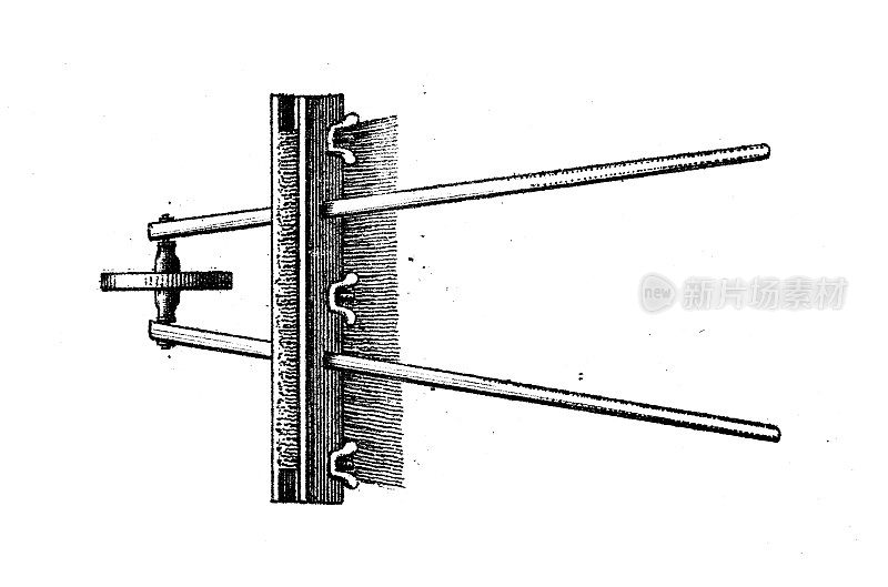 仿古雕刻插画、工程技术:轮刷