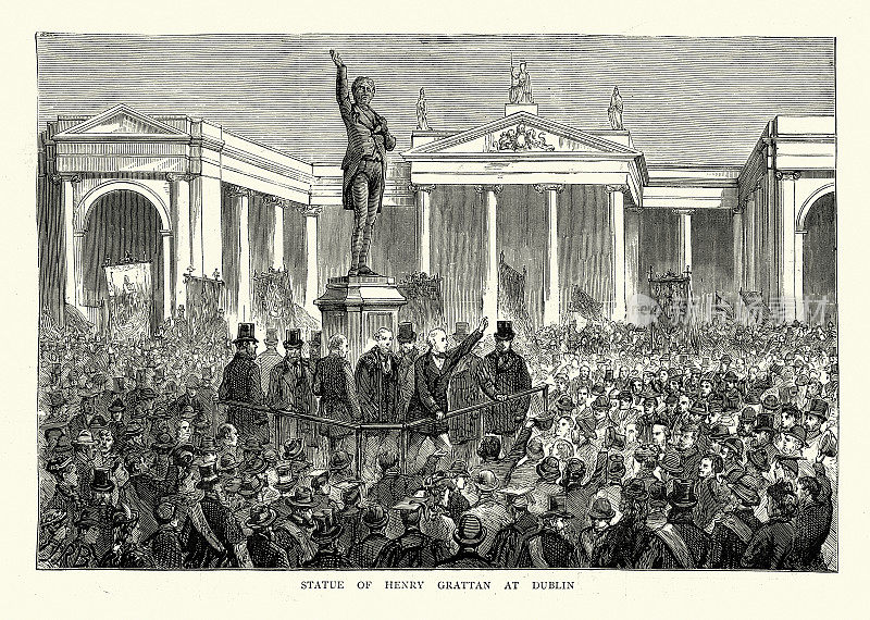爱尔兰都柏林的亨利・格拉坦雕像,维多利亚时代爱尔兰历史19世纪