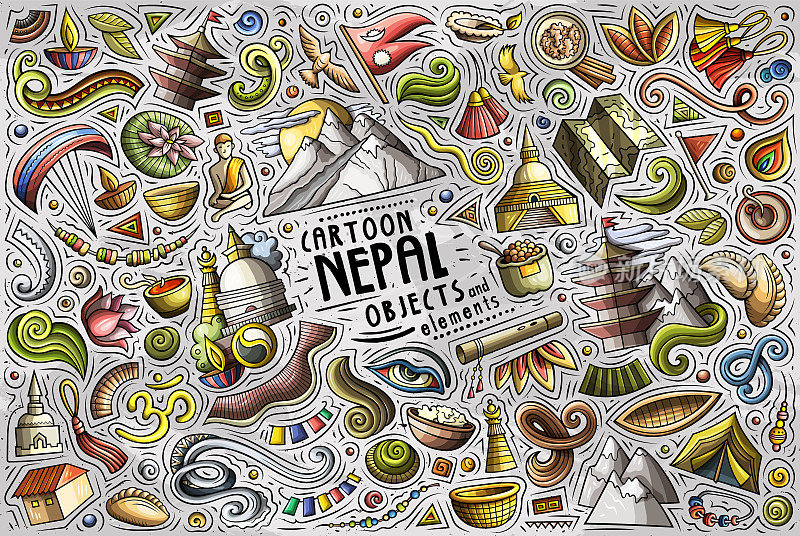 尼泊尔传统符号和物品