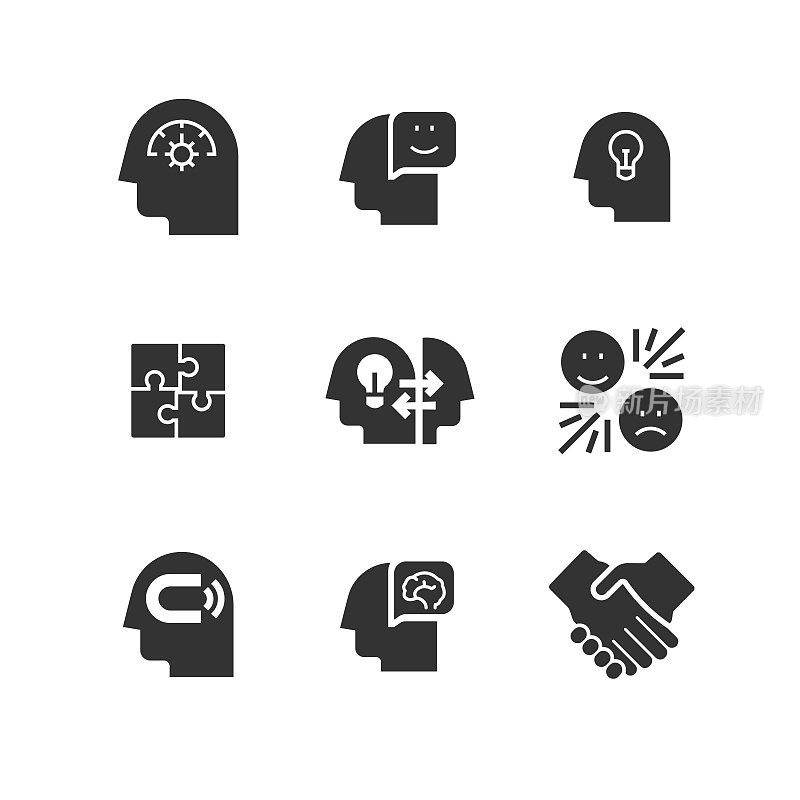 动机，想法，大拇指，动机，目标，态度，合作图标