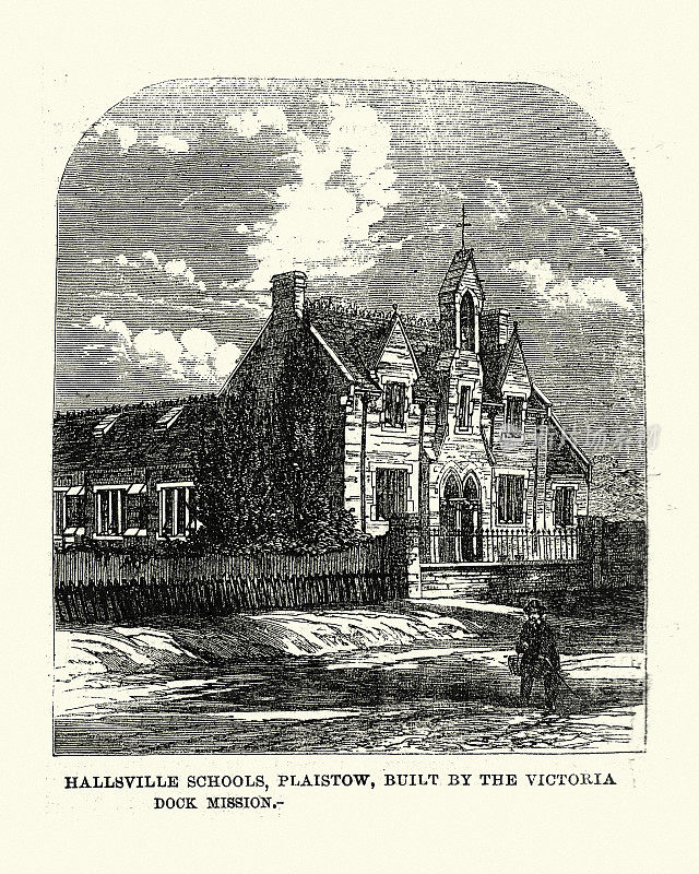 伦敦，纽汉，普雷斯托，霍尔斯维尔学校，1861年，维多利亚时代的19世纪