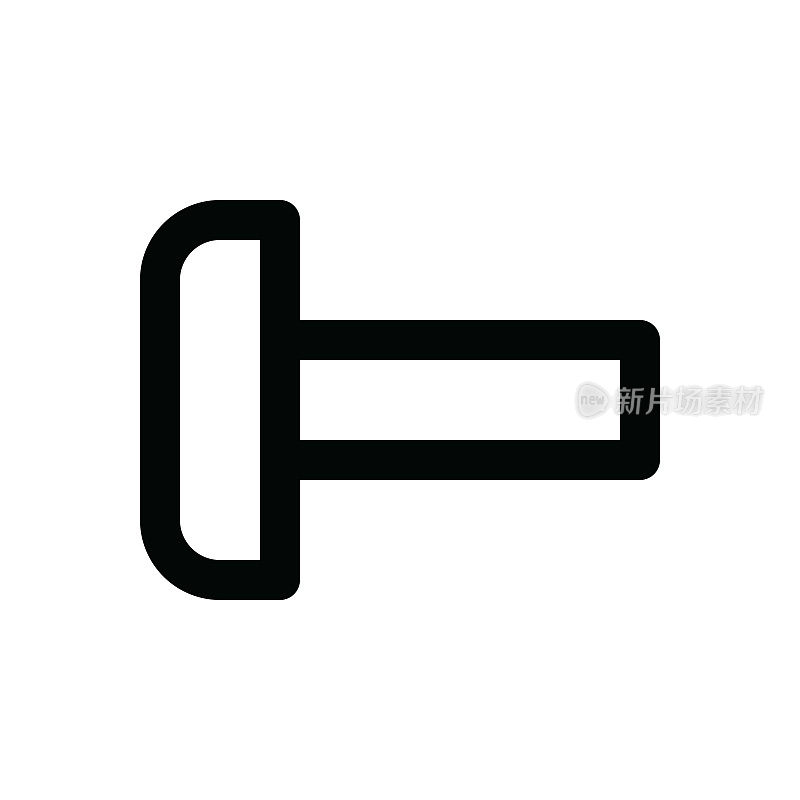 设备细线图标-可编辑笔画