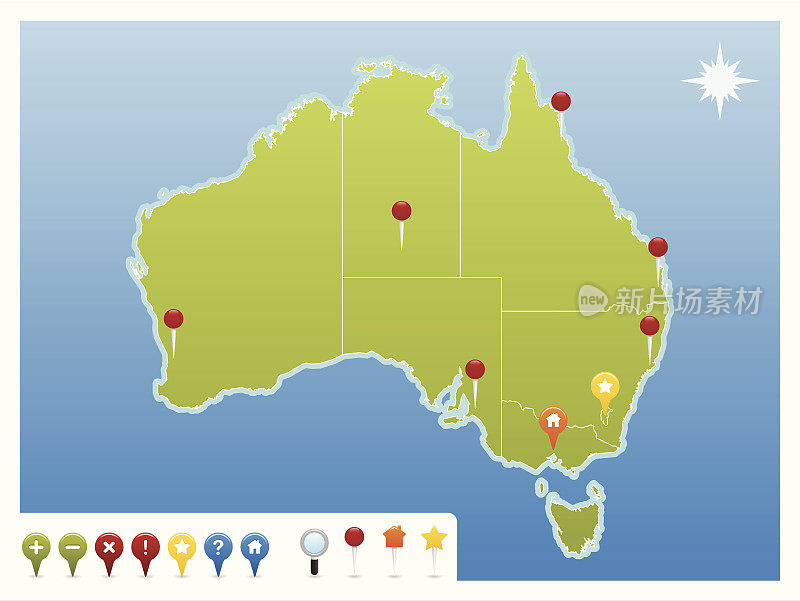 澳洲GPS地图图标