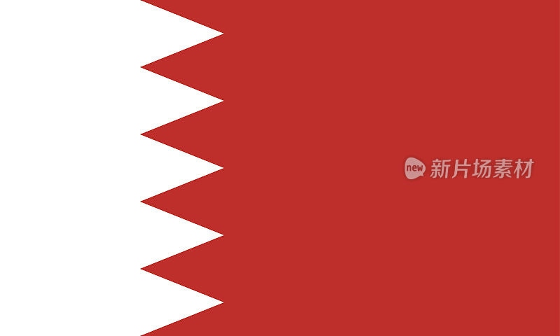 巴林国旗的标准比例