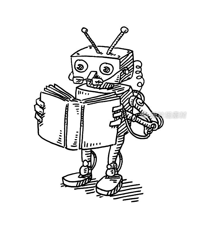 机器人读书机器学习概念图