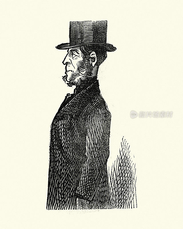 高大,军人的男人,维多利亚时代的伦敦人物,1850年代