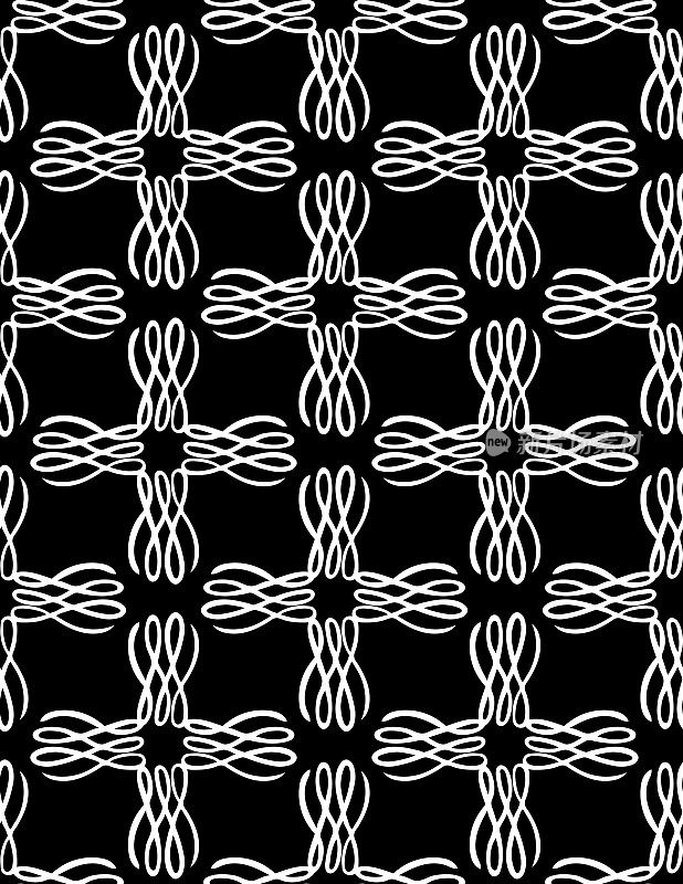 无缝图案的涂鸦装饰